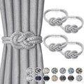 NICEEC 4 Pack Mini Magnetic Curtain Tiebacks Nordic Simple Style Drape Tie by NICEEC