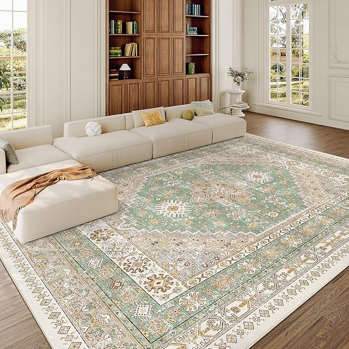 zesthome 8x10 Area Rugs for Living Room, Non-Slip Backing Washable Rugs - Image 4