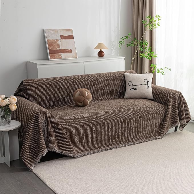 MYSKY HOME Couch Covers for 3 Cushion Couch Sofa, Sectional Couch Cover L Shape by MYSKYHOME