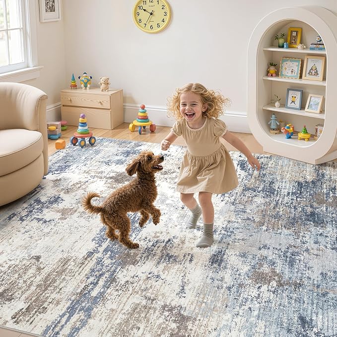 UERMEI 9x12 Area Rug Living Room Rugs Thickened - Image 3