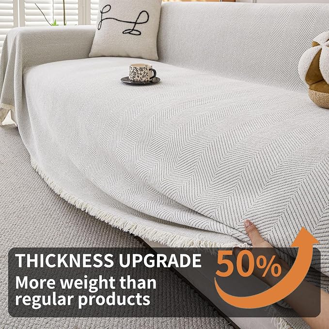 HAOMAIJIA Chenille Couch Cover Sofa Covers - Image 5