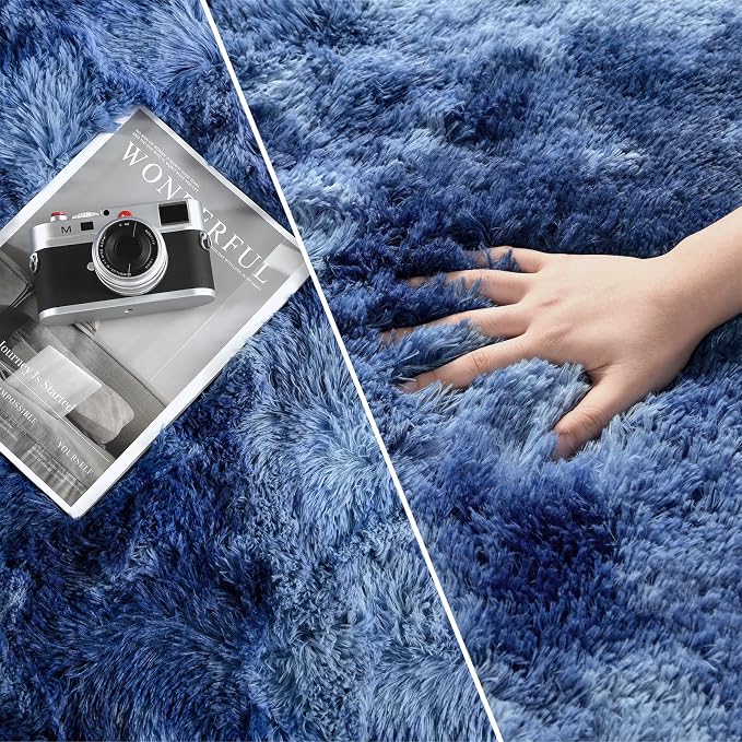 Deerhoo Large Shag Area Rugs 5 x 8, Plush Fuzzy Rugs - Image 3