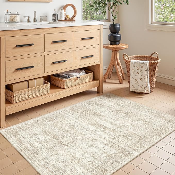 3x4 Washable Area Rug for Entryway, Soft Kitchen Rugs Non Slip for Dining Room - Image 4