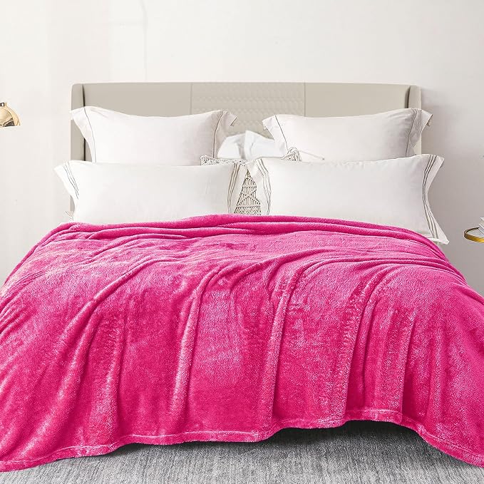 Exclusivo Mezcla Plush Fuzzy Fleece Bed Blanket Queen Size, Super Soft by ExclusivoMezcla