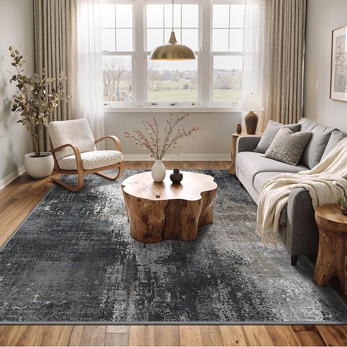 Area Rugs 8x10 for Living Room Bedroom, Modern Abstract Machine Washable Rug - Image 2