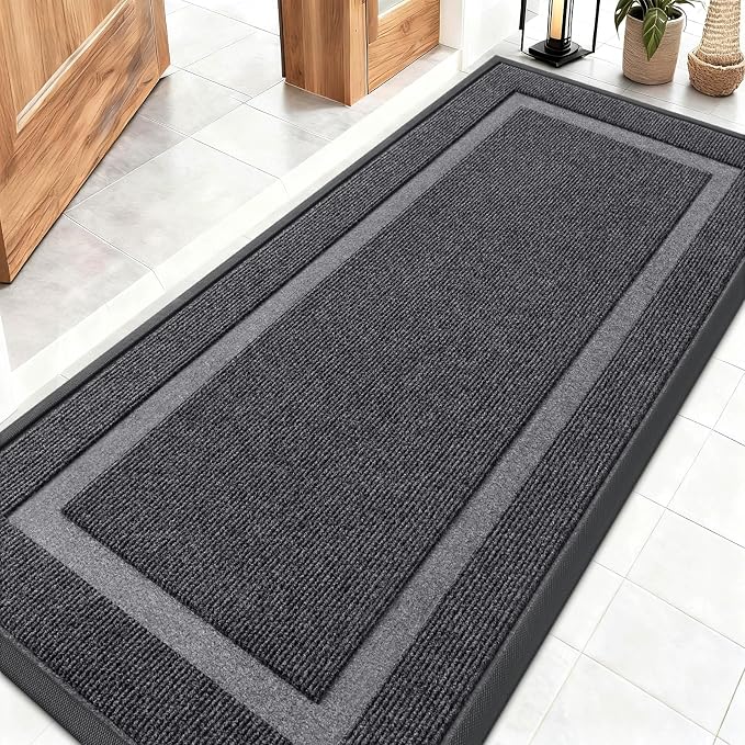 OLANLY Front Door Mat Indoor Outdoor Entrance, Waterproof All-Season, by OLANLY