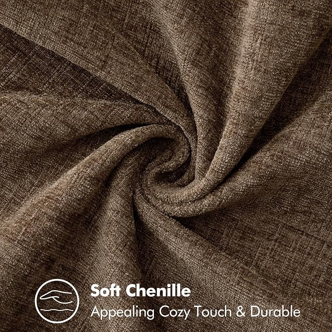 MIULEE Decorative Couch Throw Pillow Covers 20x20 Inch Brown 2 Pack | Farmhouse - Image 3
