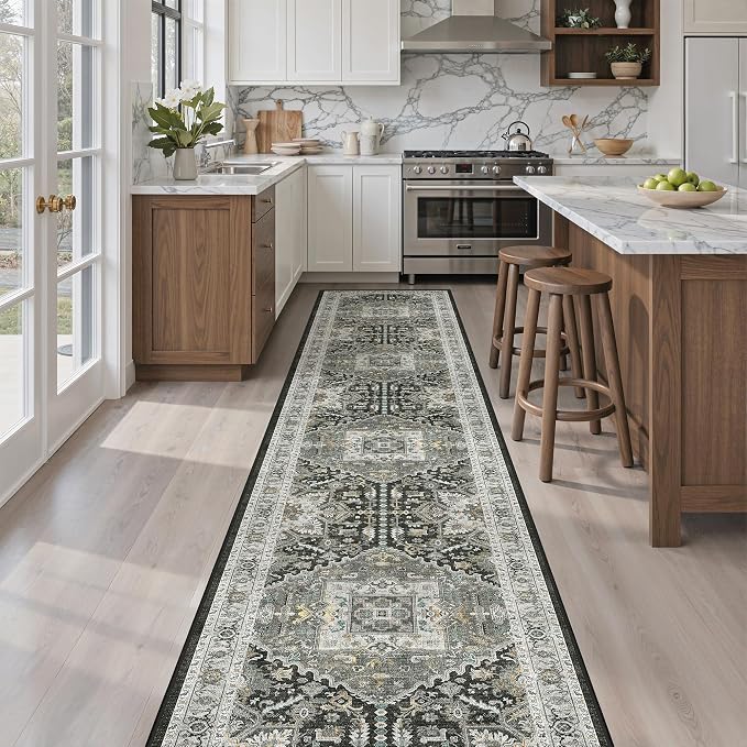 Madane Runner Rugs 2x12 Extra Long, Washable Non-Slip Hallway Runner Rug - Image 3
