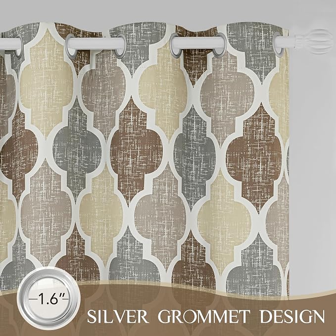 Beauoop 100% Blackout Curtains 63 Inches Long 2 Panels - Image 7
