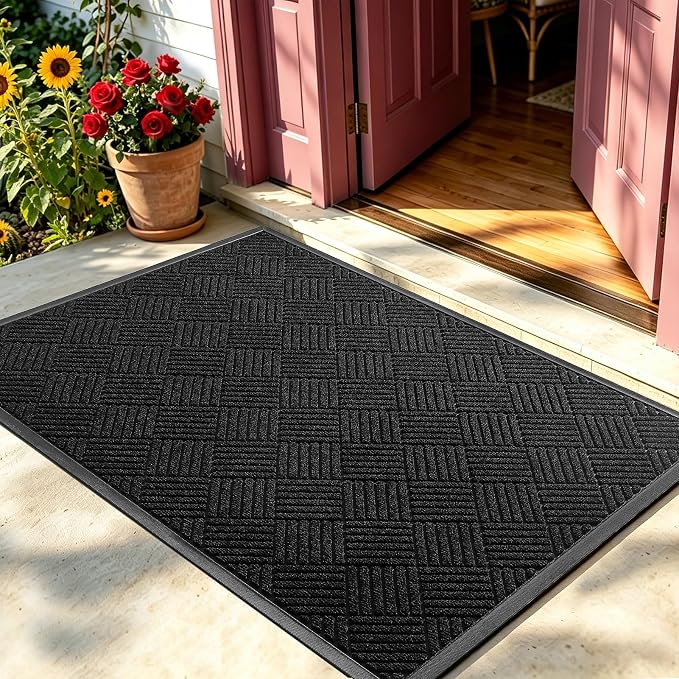 Front Door Mat, Heavy Duty Waterproof Doormat 61.5"x36", Stain Fade Resistant by WELDUN%E2%80%94IdealChoiceforHome