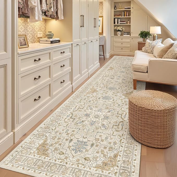 Madane 3x12 Hallway Runner Rug, Non Slip Washable 12ft Runner - Image 4