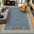 Hazo Haus Blue Big Rugs for Living Room by HazoHaus