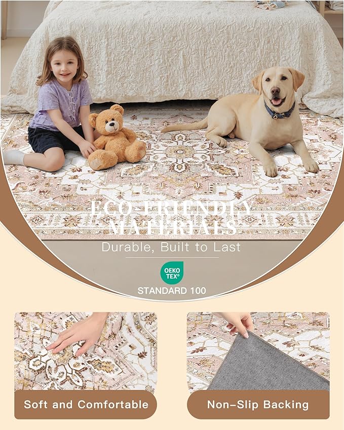 Madane Hallway Runner Rug 2x12, Extra Long Washable Runner Rugs - Image 8
