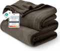 Bedsure GentleSoft Brown Fleece Blankets King Size by Unknown