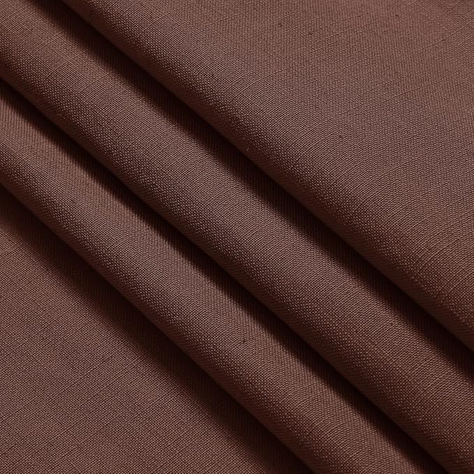 Nanspring Rustic Brown Linen Curtains 72 Inch Length - Image 7