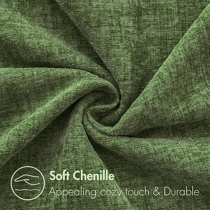 MIULEE Pack of 2 Couch Throw Pillow Covers 20x20Inch Soft Moss Green Spring - Image 2