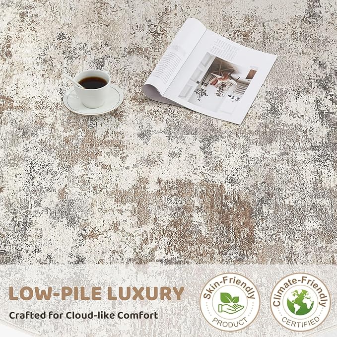 UERMEI 6ft Round Area Rug Living Room Rugs - Image 5