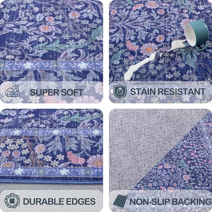 Extra Large 10x14 Area Rug for Living Room, Washable Rugs for Dining Room - Image 6