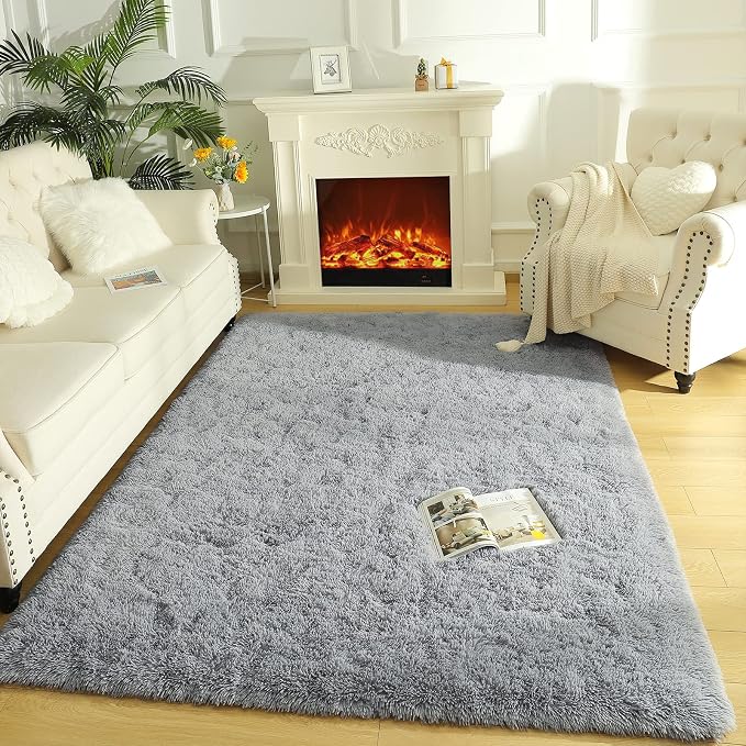 LOCHAS Ultra Soft Indoor Modern Area Rugs Fluffy Living Room Carpets - Image 7