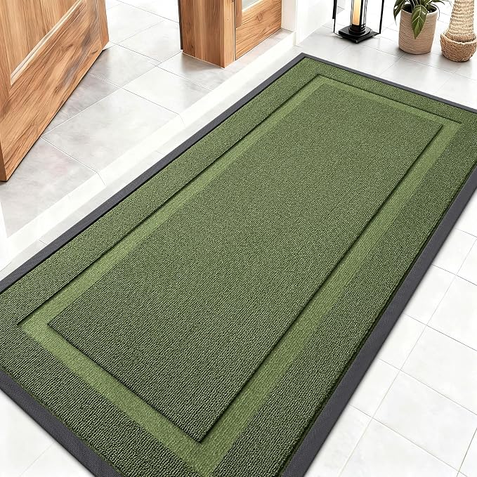 OLANLY Front Door Mat Indoor Outdoor Entrance, Waterproof All-Season, by OLANLY