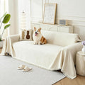 Couch Cover for Dogs, Boho Sofa Covers for 3 Cushion Couch, Chenille Sofa by KaviKon