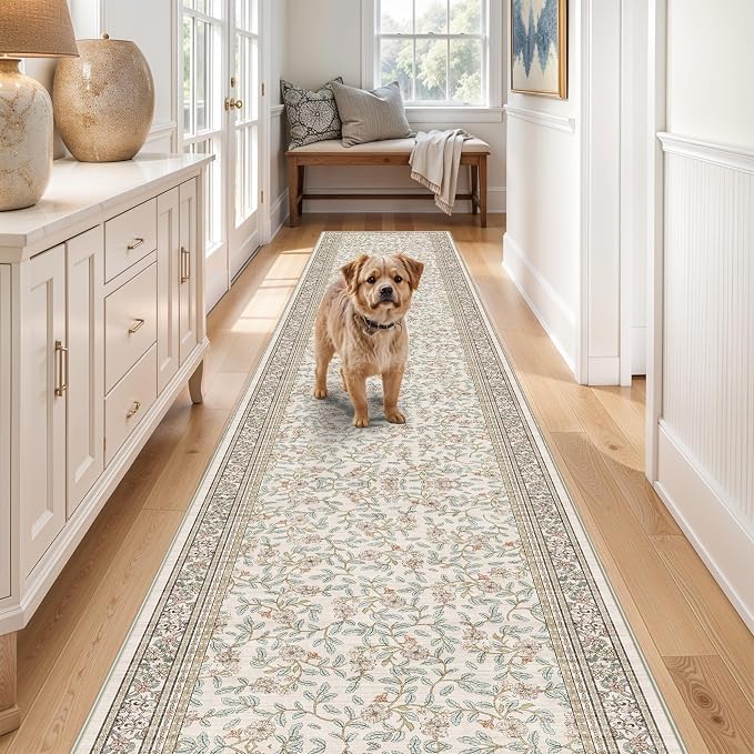 TOPRUUG 2x12 Washable Runner Rug - 12ft Runners by TOPRUUG