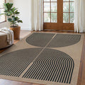 Lahome Modern Rainbow Easy Jute Rug, Washable Rugs 5x7 by Lahome