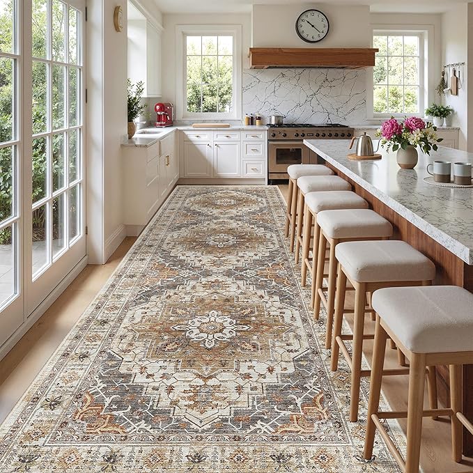 Madane 4x12 Wide Hallway Runners: Washable 12ft Runner Rug - Image 2