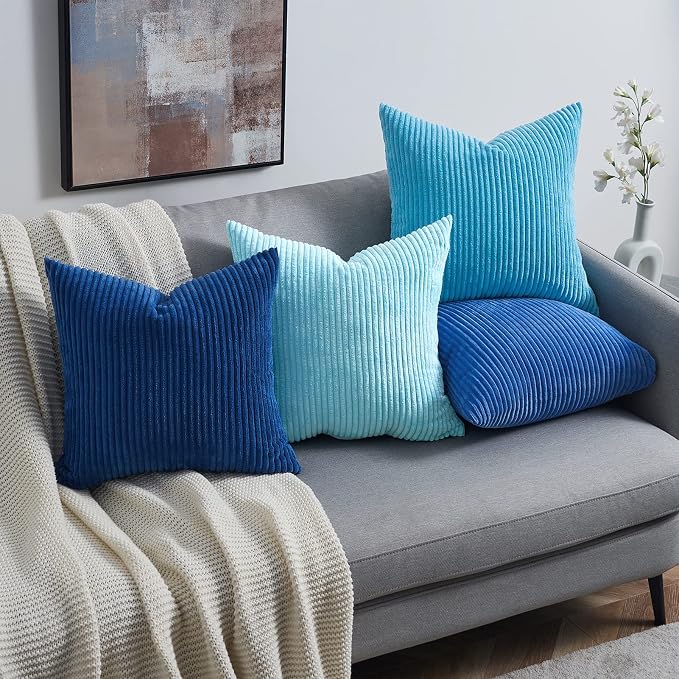 Topfinel Euro Shams Decorative Throw Pillow Covers 26x26 Inch Set of 4 - Image 5