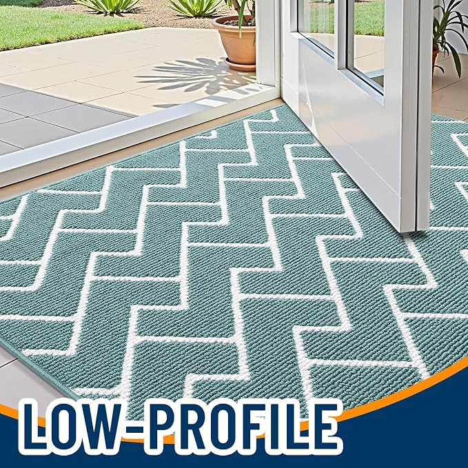 OLANLY Front Door Mat, Non-Slip Rubber Backing, Dirt Resistant and Absorbent - Image 3