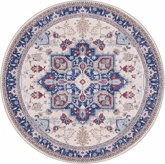 OPPODREAM Soft Round Rug 6ft, Washable Circle Rug 6ft - Image 9