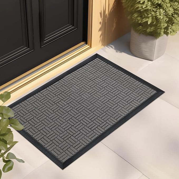 Mibao Front Door Mat, Heavy Duty Durable Welcome Mat by Mibao