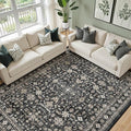 Grey Area Rug 8x10 for Living Room Bedroom | Stain Resistant; Non Slip;Machine by WelcometoBabovid