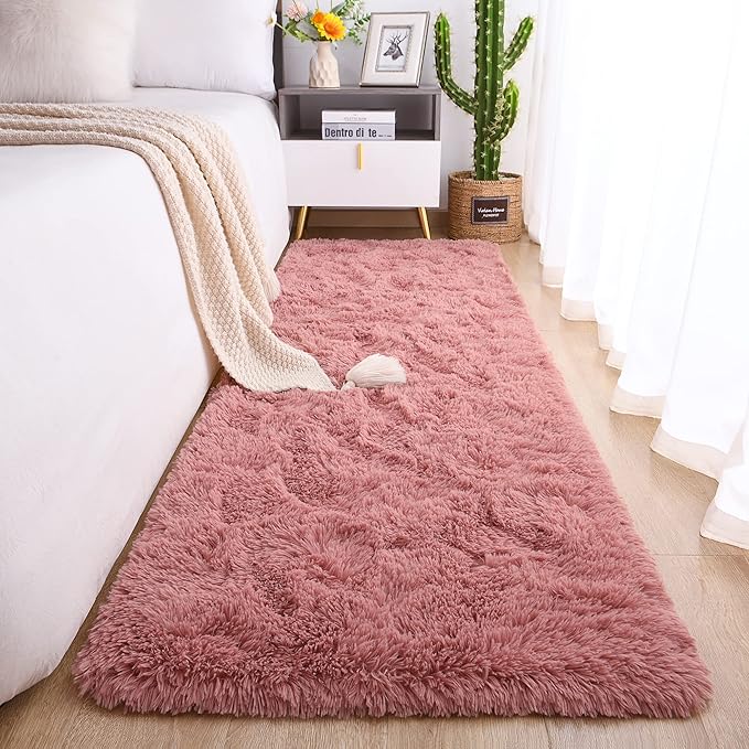 Chicrug Soft Runner Rug for Bedroom Living Room Plush Fluffy Rug 2x10 Feet by ChicrugHomeDecor