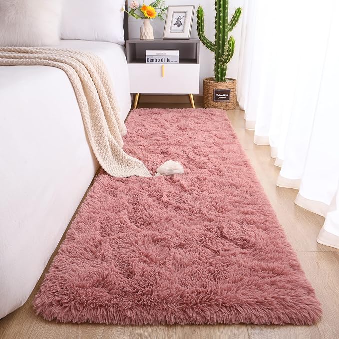 Chicrug Soft Runner Rug for Bedroom Living Room Plush Fluffy Rug 2x6 Feet by ChicrugHomeDecor