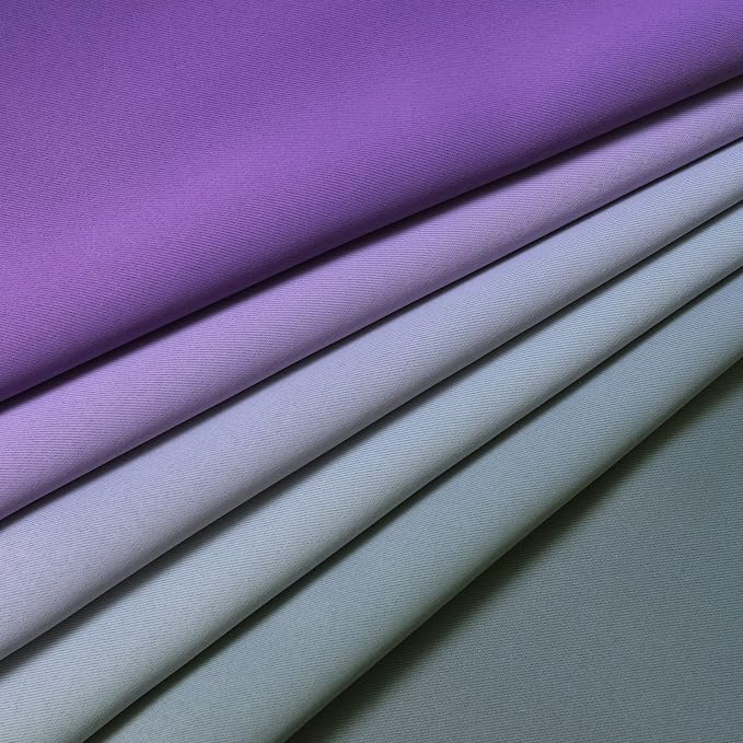 Yakamok Ombre Purple and Grey Curtains - Image 7