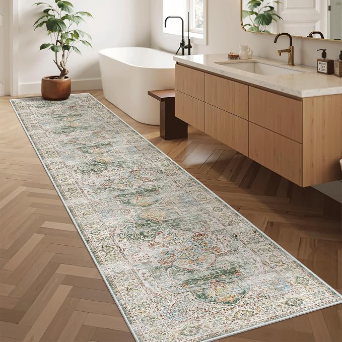 Madane Runner Rugs for Hallway 2x10 Long Washable Non-Slip Hallway Runner Rug - Image 3