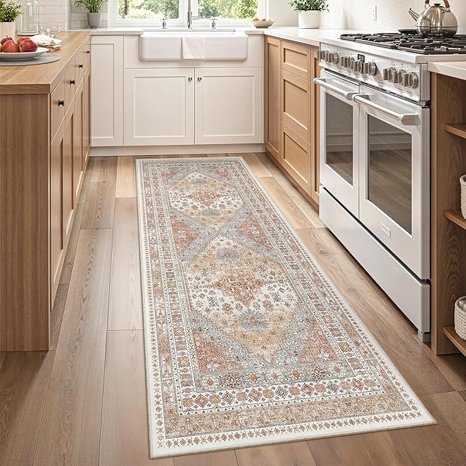 zesthome 2x6 Runner Rug for Hallways, Machine Washable Rug, Non Slip Vintage by Zesthome
