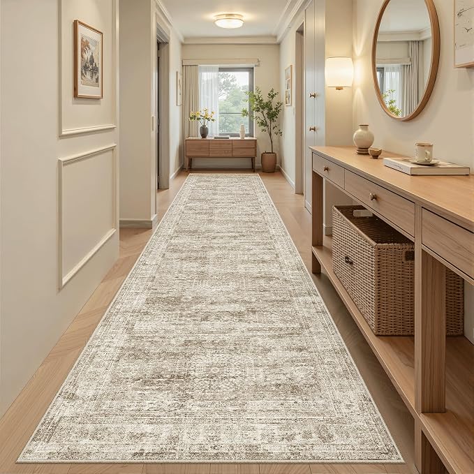 Runner Rug 3x12 Washable Non-Slip Hallway Runner Rugs - Image 2