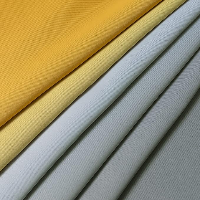 Yakamok Ombre Yellow and Grey Curtains - Image 7