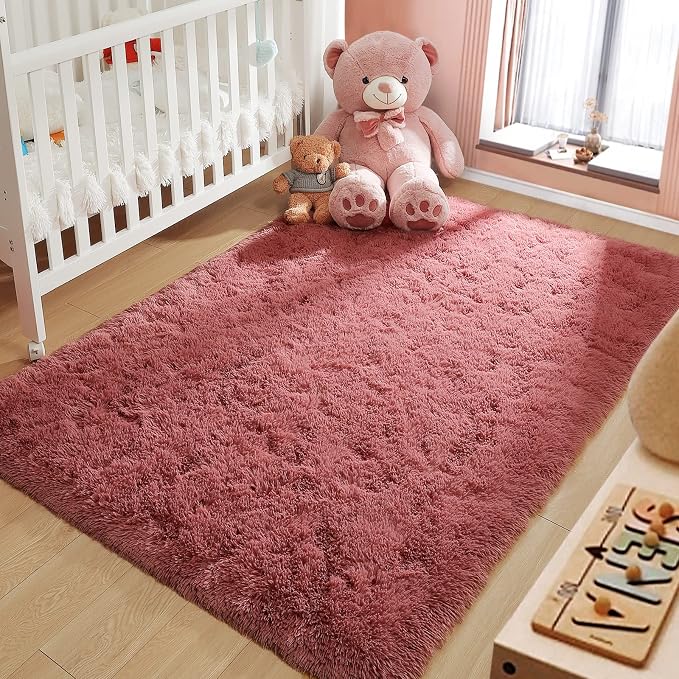 LOCHAS Ultra Soft Indoor Modern Area Rugs Fluffy Living Room Carpets - Image 3