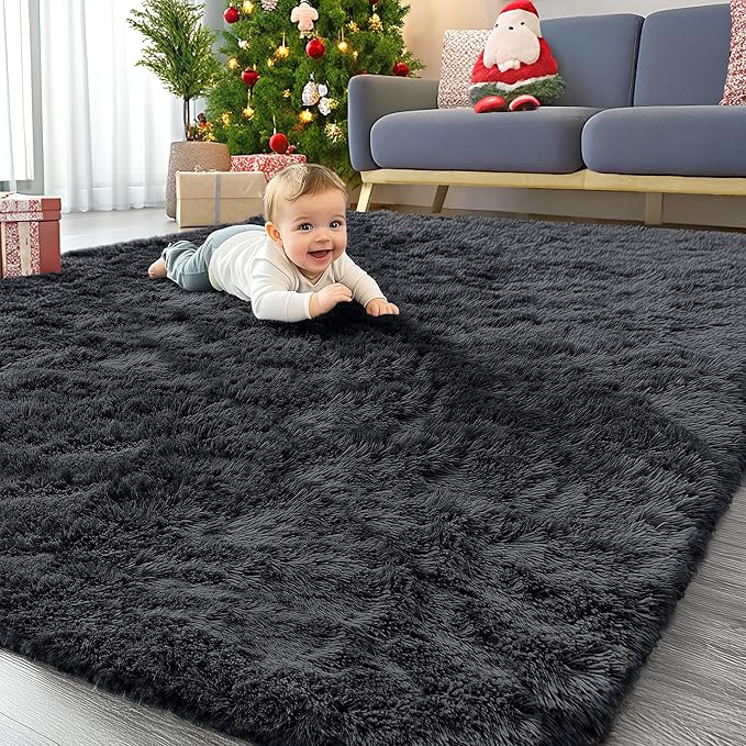 OLANLY 7x7 Machine Washable Large Area Rugs by OLANLY