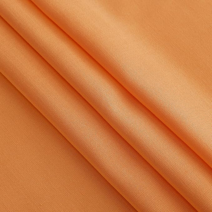Nanspring Orange Linen Curtains - Image 7