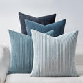 Topfinel BlueGray Decorative Throw Pillow Covers 16x16 Inch Set of 4, Soft by Topfinel