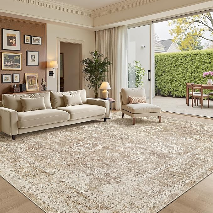 Madane 9x12 Area Rugs for Living Room, Machine Washable Rug - Image 9