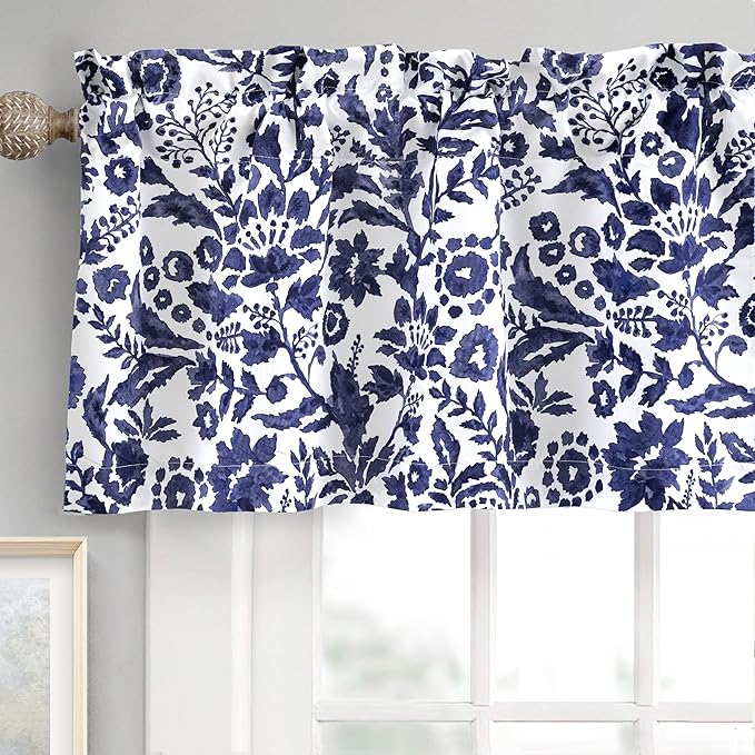 DriftAway Julia Lined Valance Double Layer Thermal Insulated Room Darkening by DriftAway