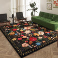 Rugcomf Area Rugs 9x12 Living Room Clearance Washable Boho Rug Non Slip Floral by Rugcomf