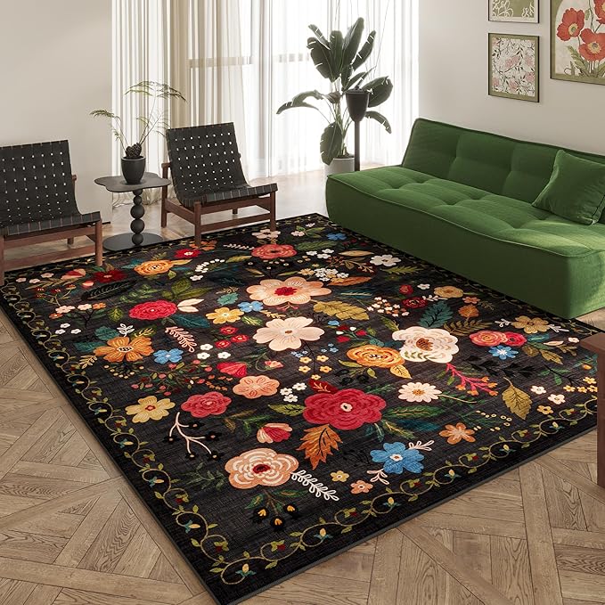 Rugcomf Area Rugs 8x10 Rug for Living Room Clearance Washable Boho Area Rug Non by Rugcomf