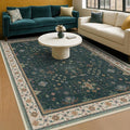 Hazo Haus Vintage Dark Green 6x8 Dining Room Rugs by HazoHaus