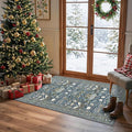 Washable 2x4 Entryway Area Rugs: Anti-Slip Thin Kitchen Carpet Indoor by HYHAOYUNLAI